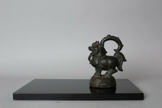 Rare Large Bronze Opium Weight.  Burma 18 - 19th Century Bb83
