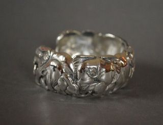 Rare Small PATRICK MAVROS Sterling Silver ELEPHANT Cuff Bracelet 76.  02 Grams 5