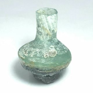 Circa 200 - 300ad Rare Ancient Roman Orignal Glass Medicine Bottle