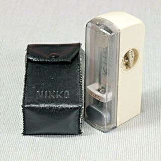 Vintage Nikko (japan) Hi - Mini Metronome,  Ivory.  With Case.  Perfectly