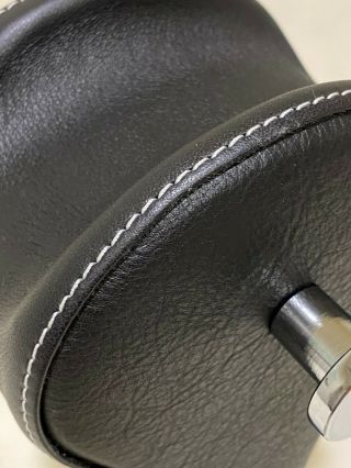 Klutz Design Cancans Headphone Stand (black Leather).  Rare Luxury Item.