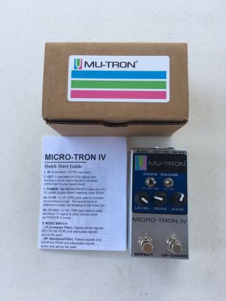 Mu Tron Micro Tron Iv 4 Envelope Filter Vintage Silver Rare Guitar Effect Pedal