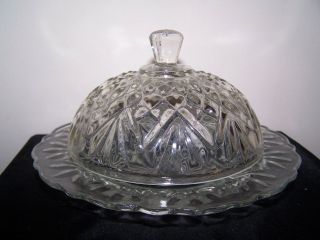 Rare Vintage Beautifully Detailed Cut Glass Covered Candy Dish/cheese Tray /lid