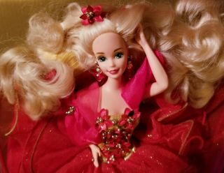 1993 Vtg Mattel Barbie Doll - Happy Holidays Special Edition - Never Played With