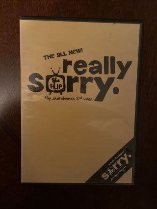 Really Sorry Dvd - Flip Skateboards 2nd Video Includes Sorry Rare 2003