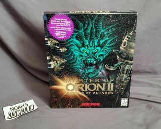 Master of Orion 2 II: Battle at Antares MicroProse PC Big Box Game RARE 2