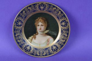 Antique 1908 Vienna Art Plate Queen Louise Of Prussia John Pritzlaff Hardware