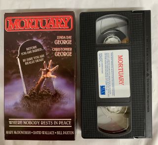 Mortuary Vhs Ovation Video 1991 Rare Htf Oop Horror Cult Gore Thriller