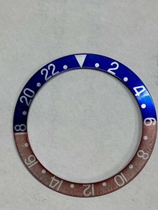 RARE FADED ROLEX BEZEL INSERT RED AND BLUE FOR MODEL 1675 / 16750 (BLUE BACK) 3