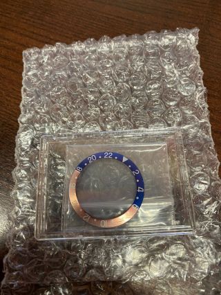 RARE FADED ROLEX BEZEL INSERT RED AND BLUE FOR MODEL 1675 / 16750 (BLUE BACK) 6