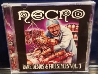 Necro - Rare Demos And Freestyles Vol.  3 Cd Horrorcore Psychological Records Plr