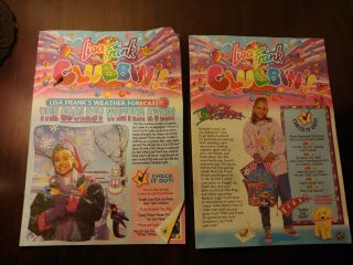 Vintage Lisa Frank Clubbin’ Newsletters 1995 Winter And Fall