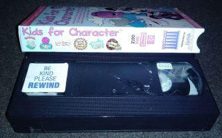 Barney The Character Counts Coalition Kids for Character VHS Tom Selleck RARE 3