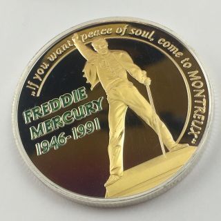 Freddie Mercury (queen) Montreux - Switzerland Limited Edition Coin - Rare