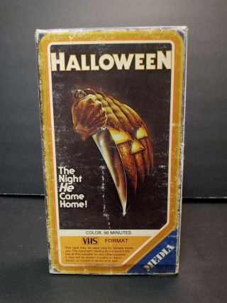 " Halloween " (1978) Media Home Entertainment Horror Vhs Tape Rare Htf
