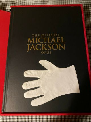 1st Edition Official Michael Jackson OPUS Book & glove RARE 2