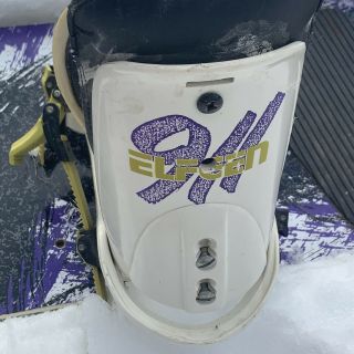 Vintage Burton Craig Kelly Air Snowboard 1992 With Bindings Rare Purple 4