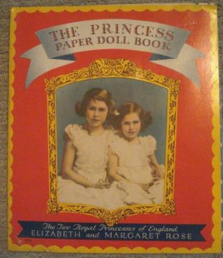 Vintage The Royal Princesses Of England Paper Doll Book Uncut/cut 1939 Saalfield