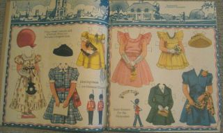 Vintage The Royal Princesses of England Paper Doll Book Uncut/Cut 1939 Saalfield 3