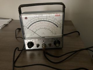 Vintage RCA WV - 98C Senior Voltohmyst Voltmeter Multimeter with Probe 3