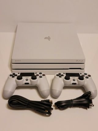 Ps4 Pro Limited Edition Glacier White Playstation 4 Rare Collectable