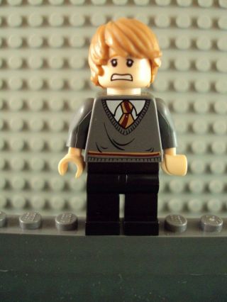 Lego Harry Potter Minifig Ron Weasley Rare Double Face 4738 Hogwarts Express
