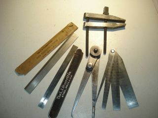 5 Antique Machinists Tools Starrett 267 Taper Gauge 484a 320
