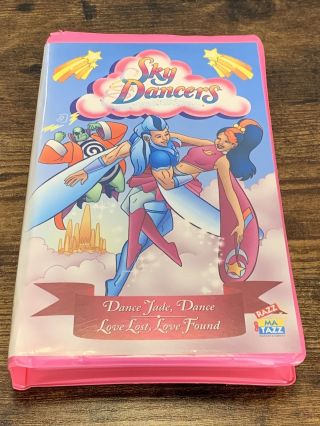Sky Dancers Dance Jade,  Love Lost/found Rare Htf Vhs Clamshell Pink