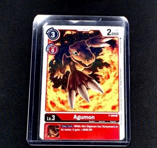 Digimon TCG Singles - Agumon - P - 009 - Promo Rare Box Topper - NM IN HAND 2