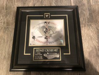 Sidney Crosby Signed Custom Framed Pittsburgh Penguins Photo Frameworth Rare