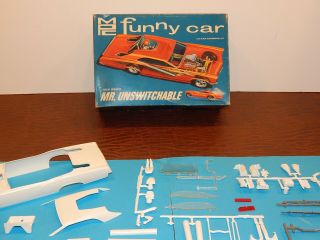 Rare MPC Mr.  Unswitchable 1967 Pontiac GTO Funny Car Model Kit 701 2