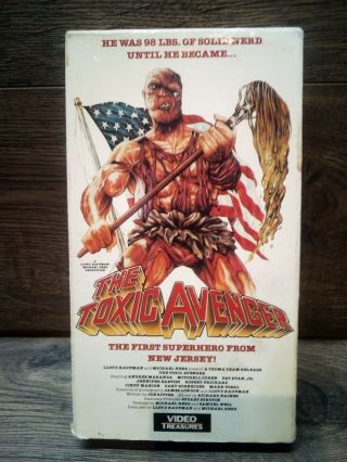 The Toxic Avenger Troma Rare Lightning Video Unrated 1984 Vhs Kaufman