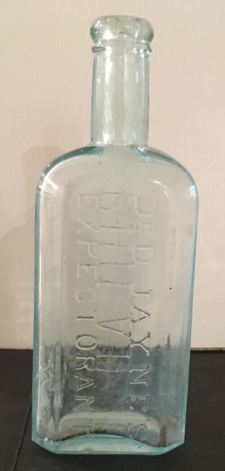 Antique Dr D Jayne’s Expectorant Bottle Philadelphia Ada Pre - 1900