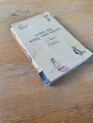 RARE 1924 1st Edition - When We Were Very Young - A A Milne - Winnie Pooh Orig 2