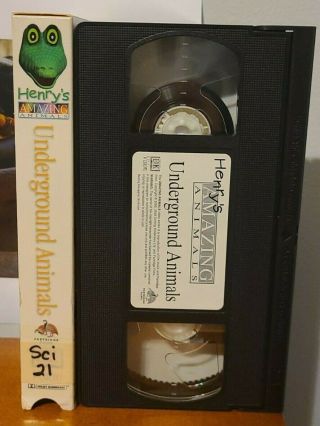 Henry ' s Animals - Underground Animals - VHS Tape Vintage 3