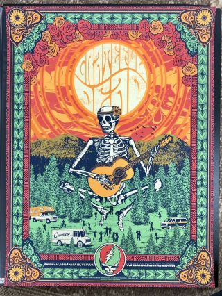 RARE Grateful Dead milestone 5 poster set Justin Helton Status Serigraph 3