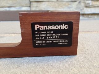 RARE & Panasonic/Technics SH - 11B1 Walnut Wood Skirt for SL - 1100 Turntable 4