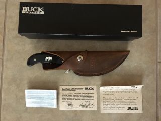 Limited Edition Buck Knife 401 Chipflint Kalinga Water Buffalo Horn Handle Rare