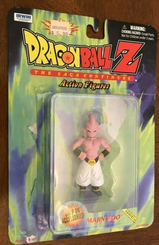 1999 2000 Dragon Ball Z Majin Boo Action Figure W/open Box Rare Irwin L@@k