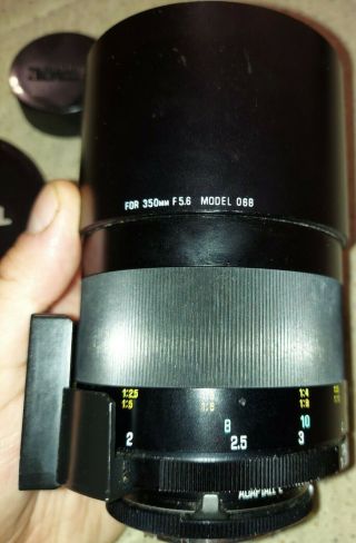 Tamron Sp 06b 350mm F5.  6 F/5.  6 Mirror Lens Ultra Rare Mamiya Adapter Ex Shape Fs