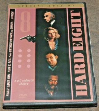 Hard Eight (dvd,  1999) P.  T.  Anderson Paltrow Jackson Reilly Rare Oop