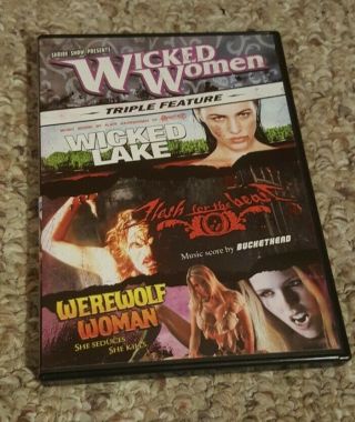Wicked Women: Wicked Lake / Flesh For The Beast / Werewolf Woman - Rare Oop Dvd