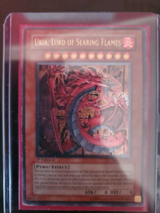 Uria Lord Of Searing Flames Ultimate Rare 1st Edition Soi - En001