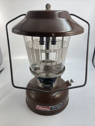 Vintage 1976 Coleman Brown Lantern Model 275 – Marked 3/76