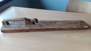 Antique Swedish Wooden Handmade Mangle Board