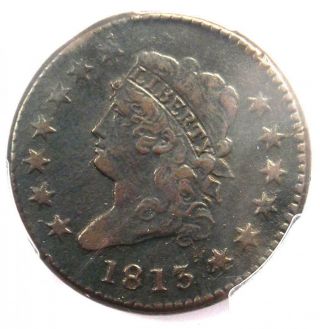 1813 Classic Liberty Head Large Cent 1c - Pcgs Xf Details (ef) - Rare Date Coin