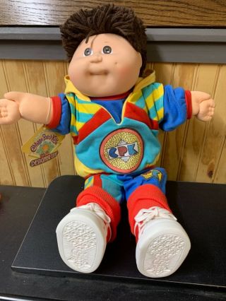 Vintage 1988 Designer Line Cabbage Patch Kid Brent Bromwell With B Certificate