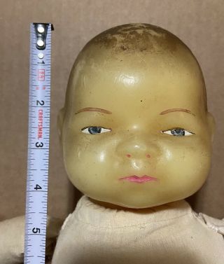 Large Wax Headed Bye Lo Baby Doll Head Antique? Made Body
