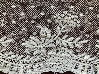 19th C.  handmade Valenciennes bobbin lace border lengths - CUFFS /sleeve ruffles 3
