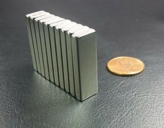 10 Neodymium N42 Block Magnets Strong Rare Earth 30mm X 10mm X 4mm Defects